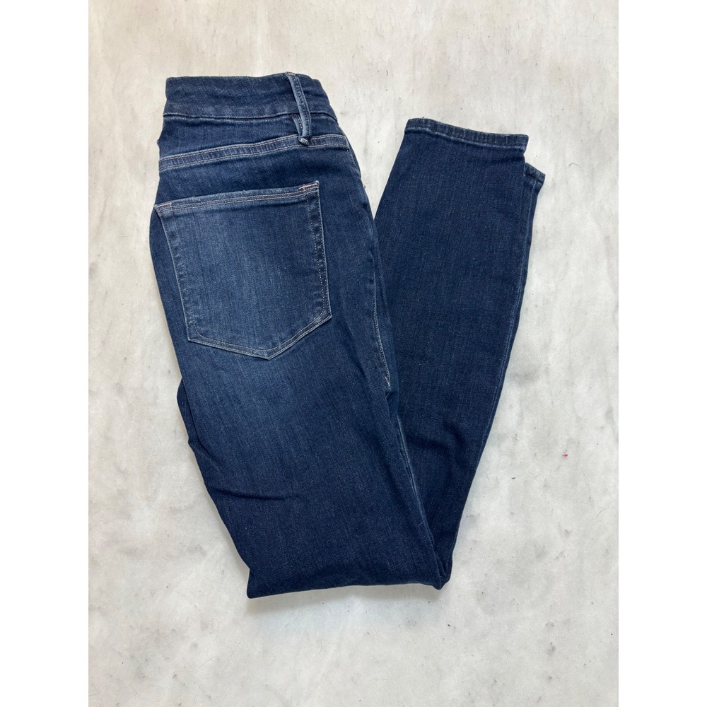 Good American Good Legs Crop Jeans Dark Wash High Rise Skinny Size 4/27 GLC899T